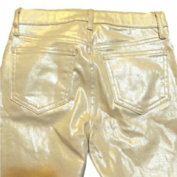Gap Kids metallic gold jeans.  Size 10 - Picture 5 of 5
